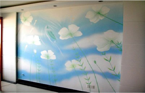 资中画墙绘怎么画好白云的蓬松感？