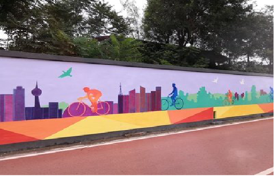 资中墙体彩绘-围墙