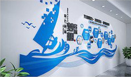 资中海浪主题文化墙如何设计？