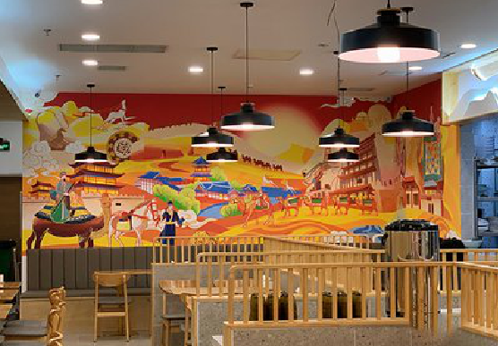 资中商业空间彩绘介绍。