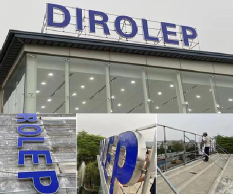 资中楼顶发光字安装的注意事项。